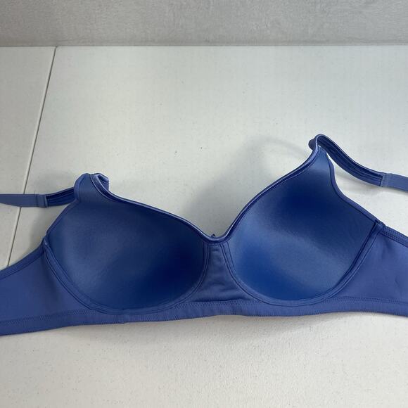 Vanity Fair 36C Bra Body Caress Full Coverage Wireless 72335 Convertible Blue - Picture 10 of 13